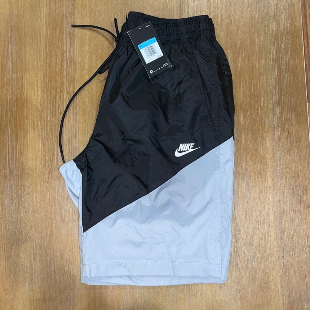 Nike Black and Light Gray Men’s Athletic Shorts